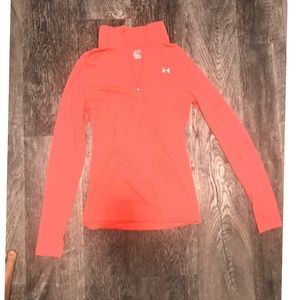 UA Dry Fit Hot Pink Quarter Zip
